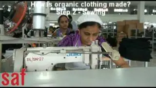 How is Organic Clothing made? Step 2 - Sewing video