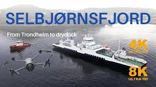 Trondheim 2 Dry Dock: Selbjørnsfjord Quiet Sunday Departure | Epic 4K/8K Drone VDO | CaptainsVoyage