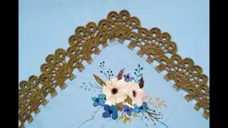 Realiza esta puntilla num 619 fácil de tejer#crochet #tejidos #puntillas #servilletas #arte