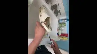 Cleaning crocs(Asmr)