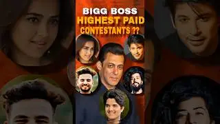 Bigg Boss highest paid contestants ?? #biggboss19 #elvishyadav #biggboss