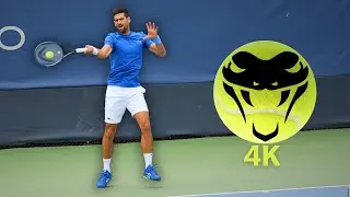 Novak Djokovic UNLEASHES Forehands in Super Slow Motion | 4K Tennis Training