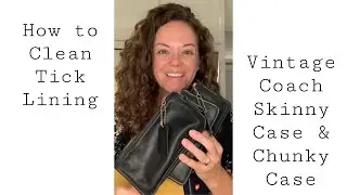How to clean Tick Lining in a Vintage Coach Skinny Case (7170) & Chunky Case (7165)