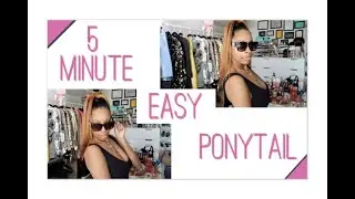 OUTRE Pretty Quick WRAP PONYTAIL.. Sleek Straight 