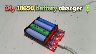 How to make 18650 battery charger 🔋 4 cells charger #h_a_inventions #diy #viralvideo 