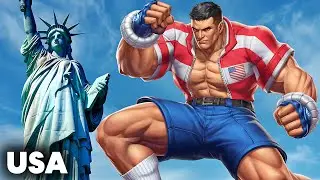 Asking AI to create a Street Fighter character for different countries