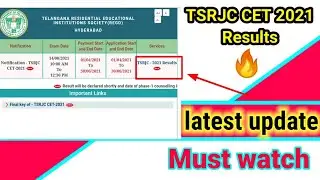 How to check the TSRJC CET 2021 Results