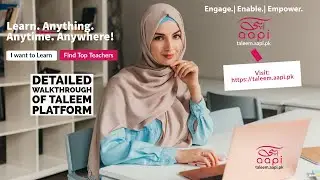 Introducing Aapi Taleem | Profile Creation Walkthrough for Teachers | Visit: Taleem.aapi.pk