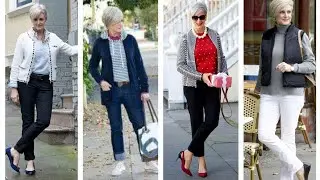 FASHION CLOTHING FOR WOMEN AGED +50 +60 YEARS +70 YEARS + 80 YEARS CLOTHING COMBINATIONS FOR LADIES