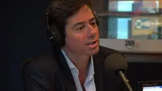 Gil McLachlan in studio with Neil Mitchell