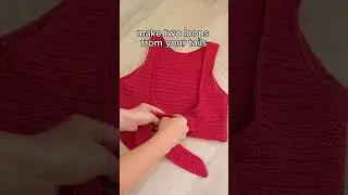 How to tie crochet bow top