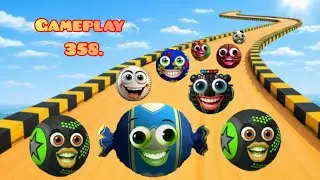 Long Play Of Going Balls !! Santa's World Ride !! Gameplay Lavel. 358