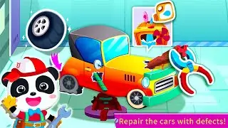 Little Panda's Auto Repair Shop Car mechanic Panda Kiki | Educational Games for kids | BabyBus Ep 4
