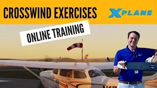 Практика посадки при боковом ветре в X-Plane