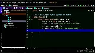 how to print maximum number between two numbers ,print maximum number in #java;