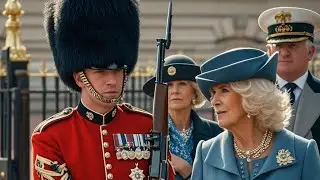 Brave Royal Guard Stands Firm as Camilla Attempts to Oust a Vulnerable King Charles