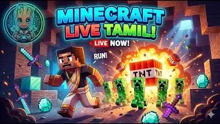 ⛏️ MINECRAFT LIVE TAMIL | Survival, Fun Moments & Full Comedy | Tamil Gaming #grootlogic