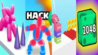 Merge Jump, Balloon Pop Run Satisfying Mobile Game Video gameplay walkthrough
