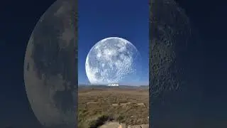 Rare Astronomical Event - Biggest Supermoon of 2052  🤯 #astronomy