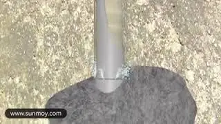 1.5meter core barrel with 130mm coring bit to drill through rock by sunmoy portable drilling rig