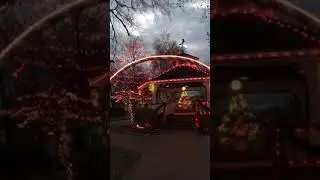Historic Downtown Bedford OH Christmas Light display 11/25/2017