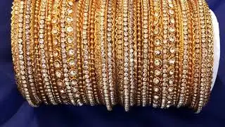 Fancy Indian stone Bangles set