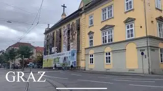 Driving tour Graz Austria #driving #downtown #graz #austria#tour