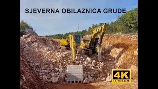 Radovi u zapadnoj Hercegovini.Sjeverna obilaznica Grude. Dron 4K 🇧🇦