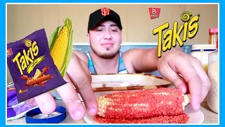 TAKIS Corn On The Cob MUKBANG