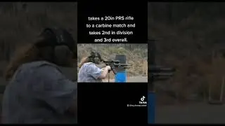 20in PRS rifle at a carbine match