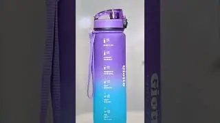 Plastic motivational Water Bottle with Phone Bag#bottle #water #motivational #water #bottle