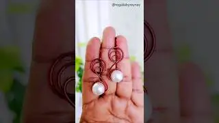 Simple an easy jewelry and this earrings tutorial is beginner friendly #DIYwiretutorial