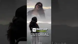 How to Mask 2 Layer Video In Vn #shortvideo