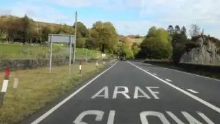 Autumn roller coaster ride from Blaenau Ffestiniog to Dolwyddelan. A470