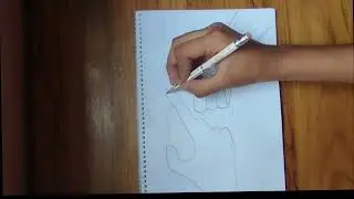 How to draw infinite love symbol with couple hand|| pencil sketch || Drawing