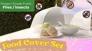 Repel insects with Mesh Food Cover - Outdoor dining becomes easy and foldable