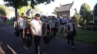 Swiss farmers ringing their cowbells