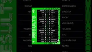 Europa Conference League  2024/25 season results of MatchDay 4. #UECL #MatchDay4 #results  #football
