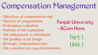 Marathon on Compensation Management | Theories of compensation | Performance evaluation | BCom Hons