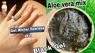 mix Aloe Vera & Africa Black soap Body wash for a Whiter flawless soft skin / how to use black soap