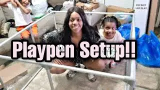 Clearly Loved Pets Playpen Setup!