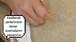 HARDANGER İŞİ NASIL YAPILIR  (kesim öncesi )  👉Ders 3 👈#selma_ile_hardanger_ogreniyoruz