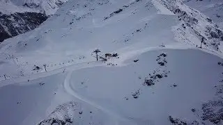 Vues a&eacute;riennes de la Corne de Sorebois &agrave; Zinal [Drone]