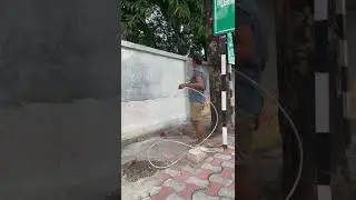 Spray gun painting for compound wall