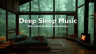 Deep Sleep Music + Insomnia Relief | Rain Sounds and Soothing Piano for Reduce Stress, Anxiety