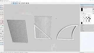 Cara trim di sketchup