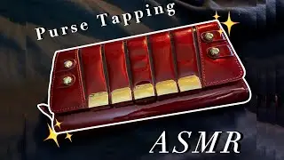 ASMR Satisfying Purse Tapping and Scratching 😴💤 (Whispered Talking, No Mouth Sounds) 