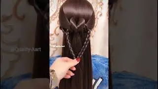 2 minutes easy hair style for girls  ||🦋|| #shorts #viral # easy Quick Hair style#trending #youtube