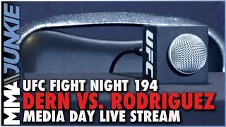 Archive of UFC Fight Night 194: Dern vs. Rodriguez media day live stream