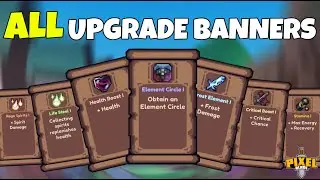 ALL Banner Upgrades in Pixel Blade🤺🔥  [ Roblox Pixel Blade]